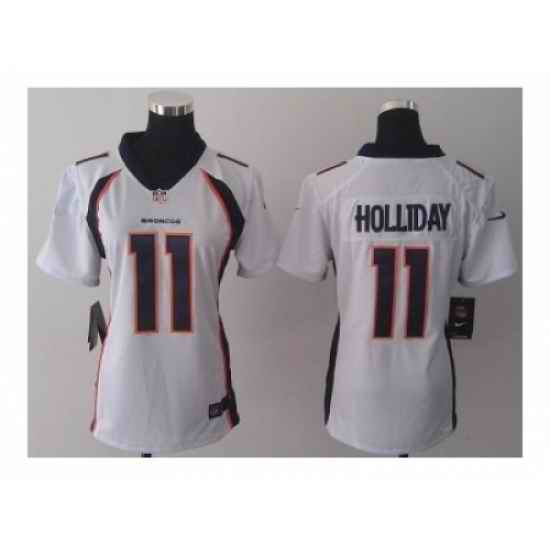 Nike Women Jerseys Denver Broncos #11 Holliday white